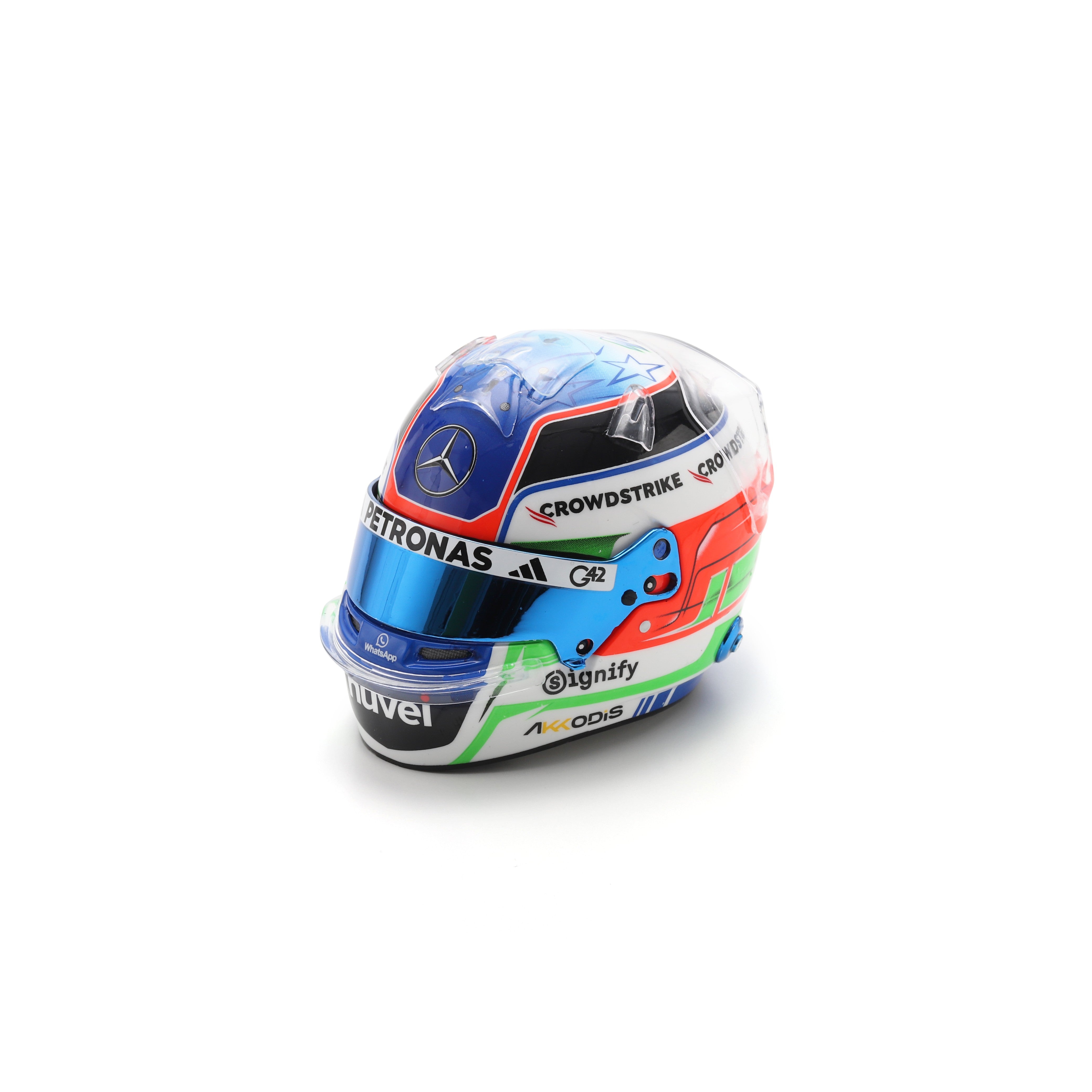 Spark Mercedes AMG Petronas F1 Kimi Antonelli 2025 Mini Helmet - 1:5 Scale