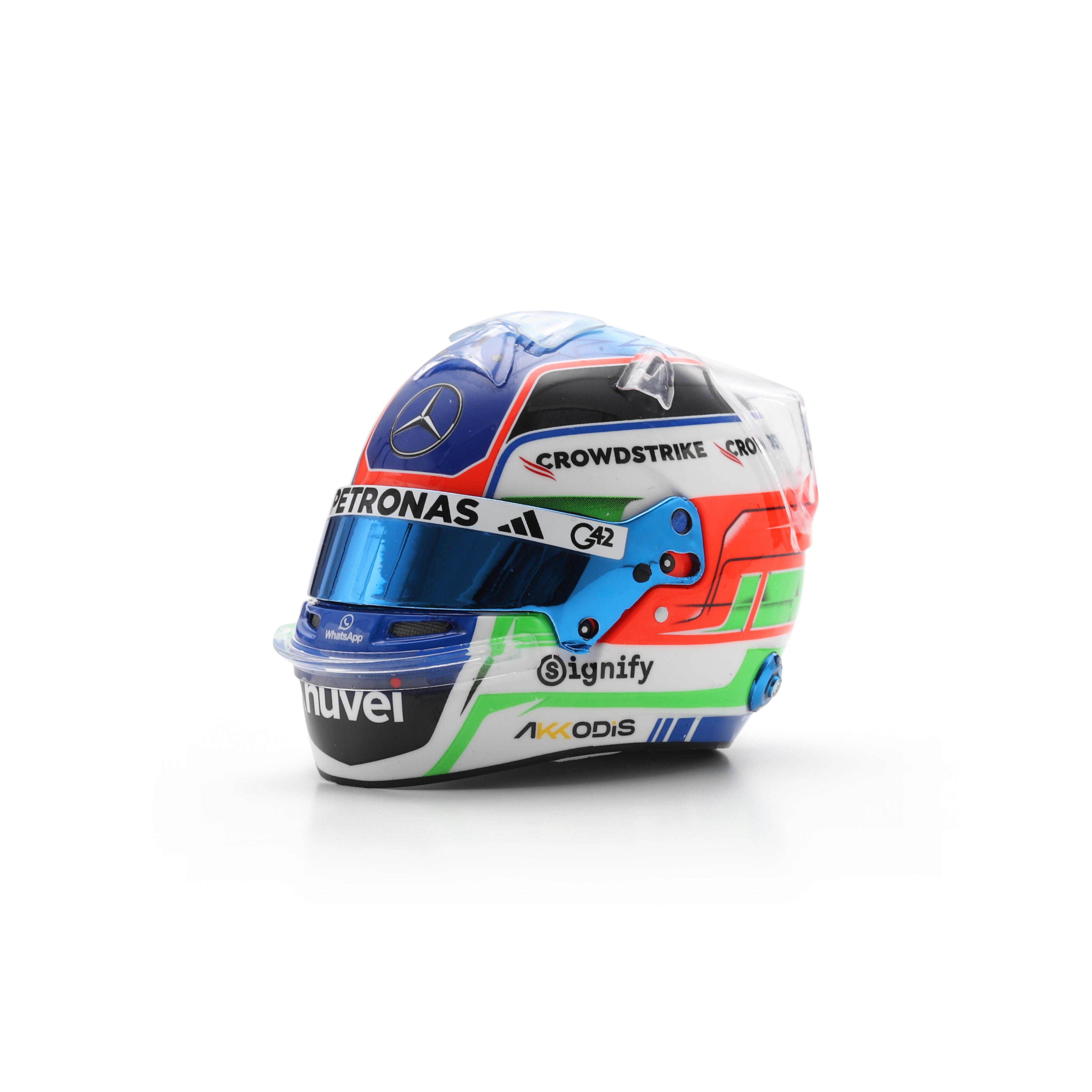 Spark Mercedes AMG Petronas F1 Kimi Antonelli 2025 Mini Helmet - 1:5 Scale