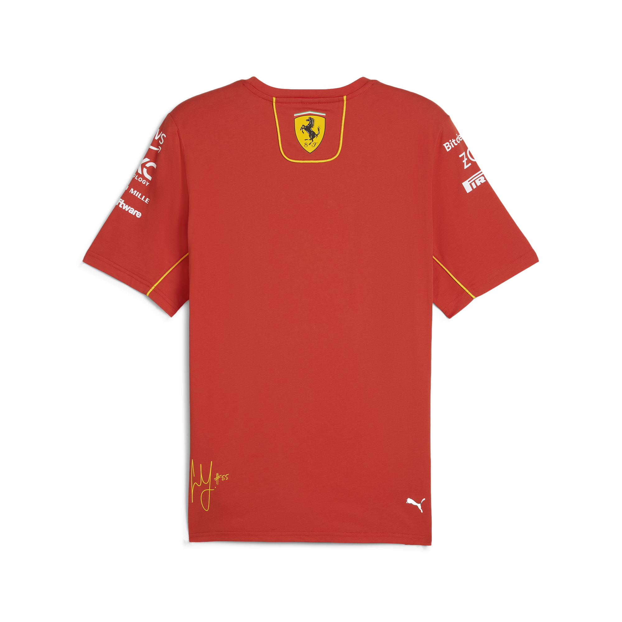 Scuderia Ferrari F1 Team 2024 Sainz Tee Mens - Burnt Red