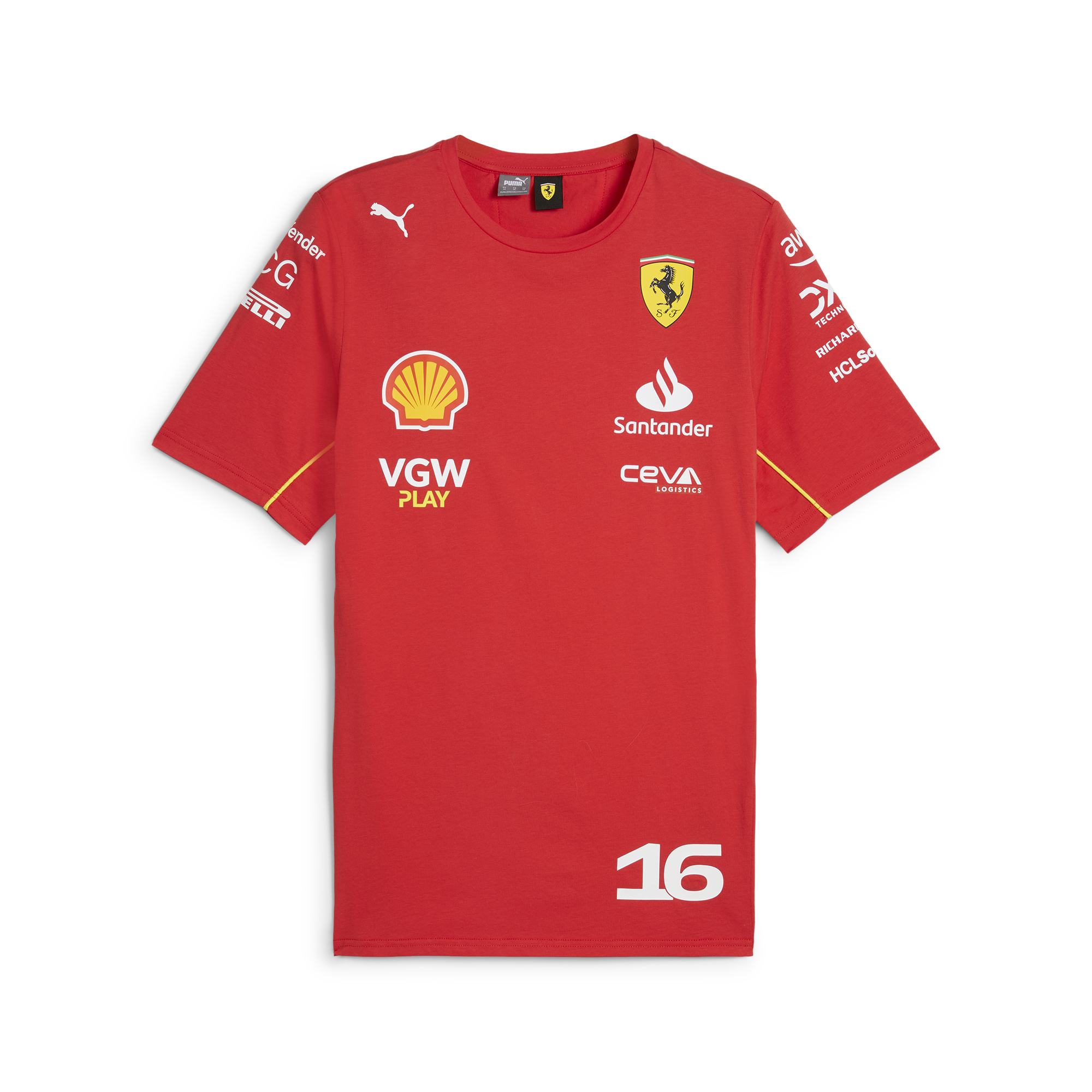 Scuderia Ferrari F1 Team 2024 Leclerc Tee Mens - Speed Red