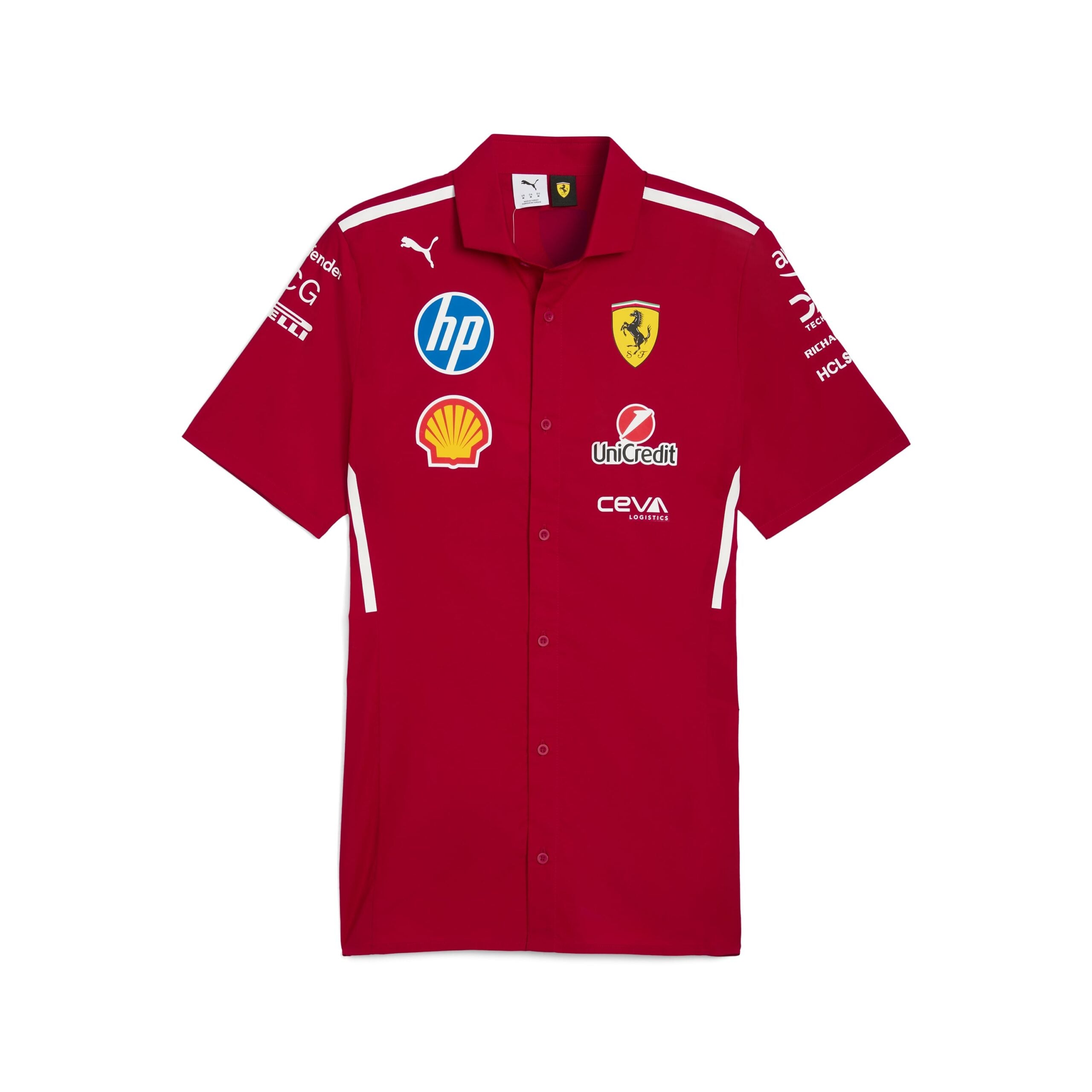 Scuderia Ferrari F1 Team 2025 Shirt Mens - Dark Cherry