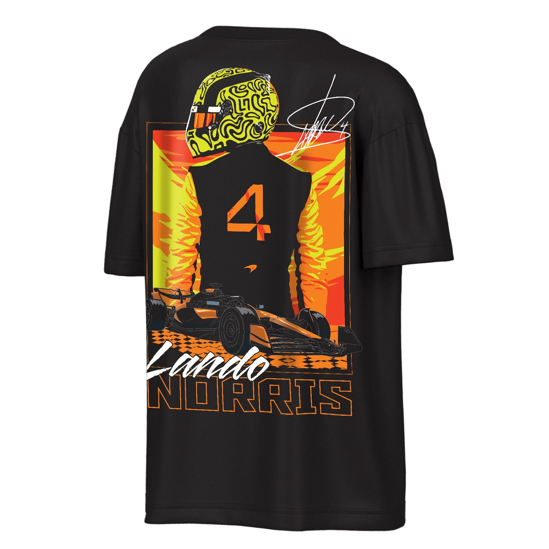 McLaren Racing F1 Lando Norris Impulse Short Sleeve Heavyweight Tee Mens - Black