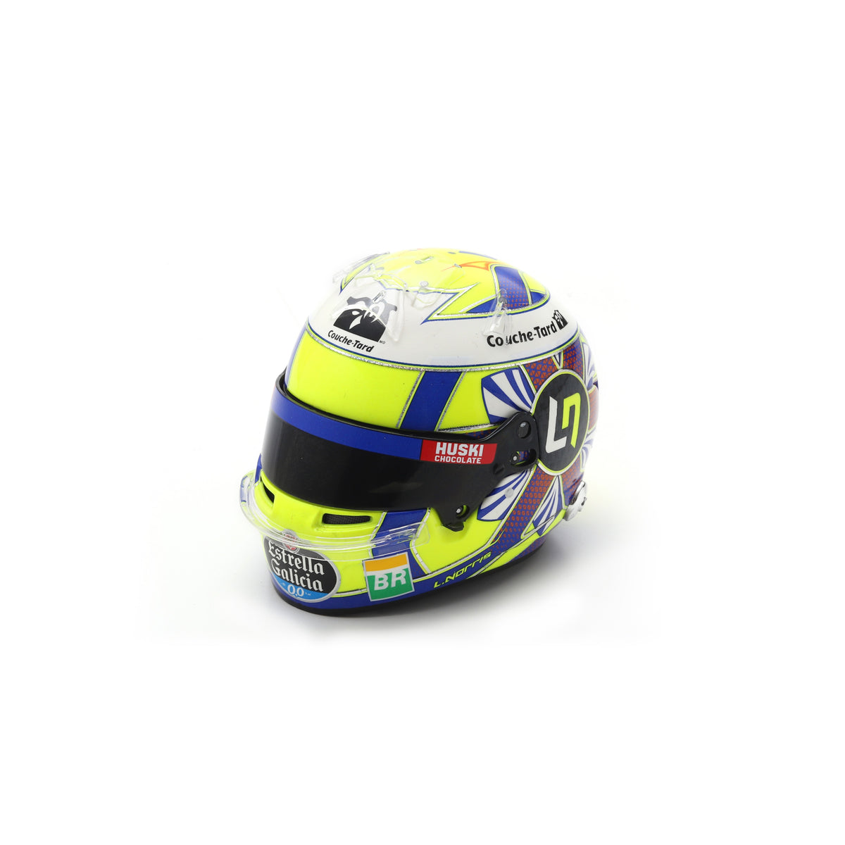 Spark McLaren F1 Team Lando Norris 2019 Mini Helmet Adults - Yellow - 1:5 Scale