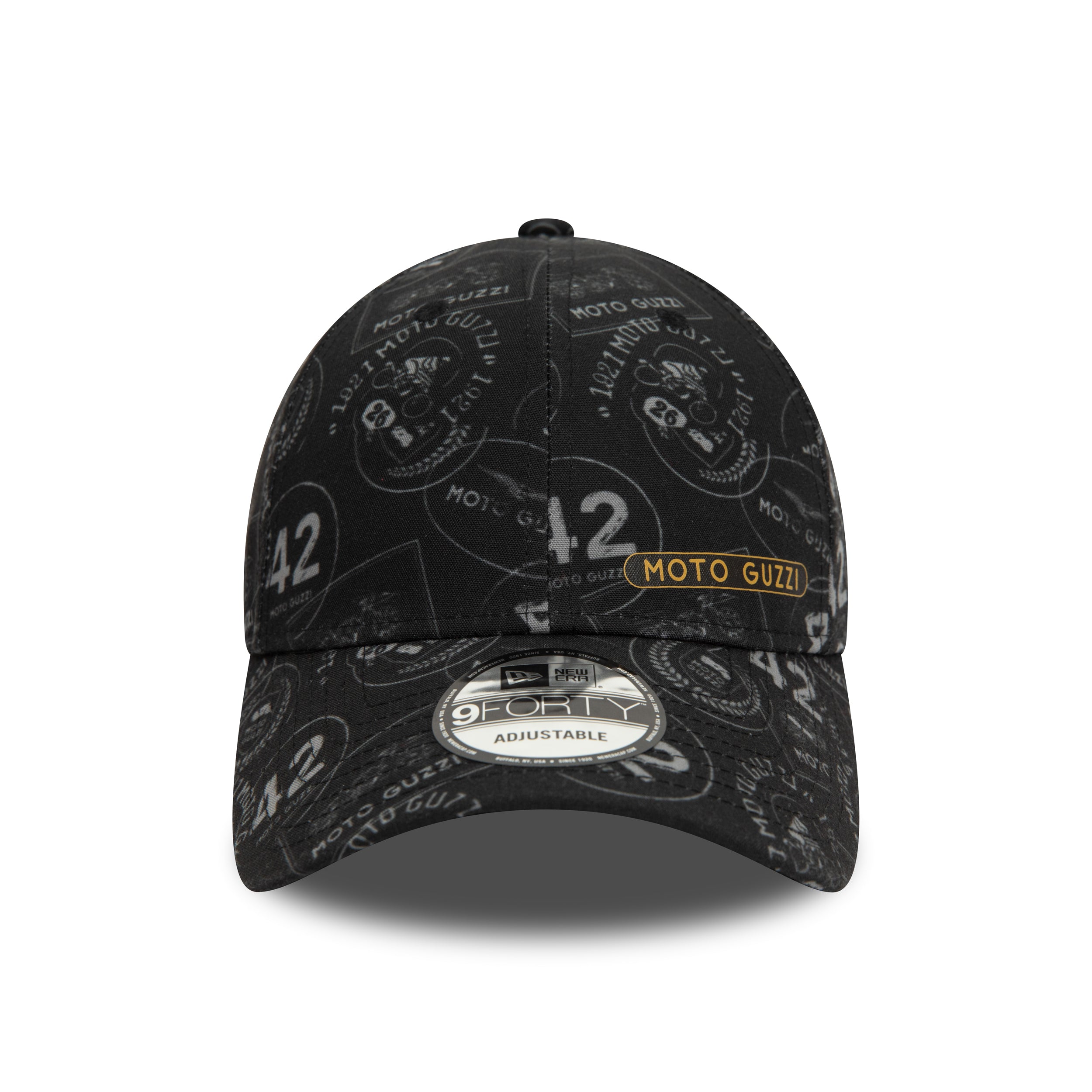 Moto Guzzi All Over Print 9Forty Cap Adults - Black