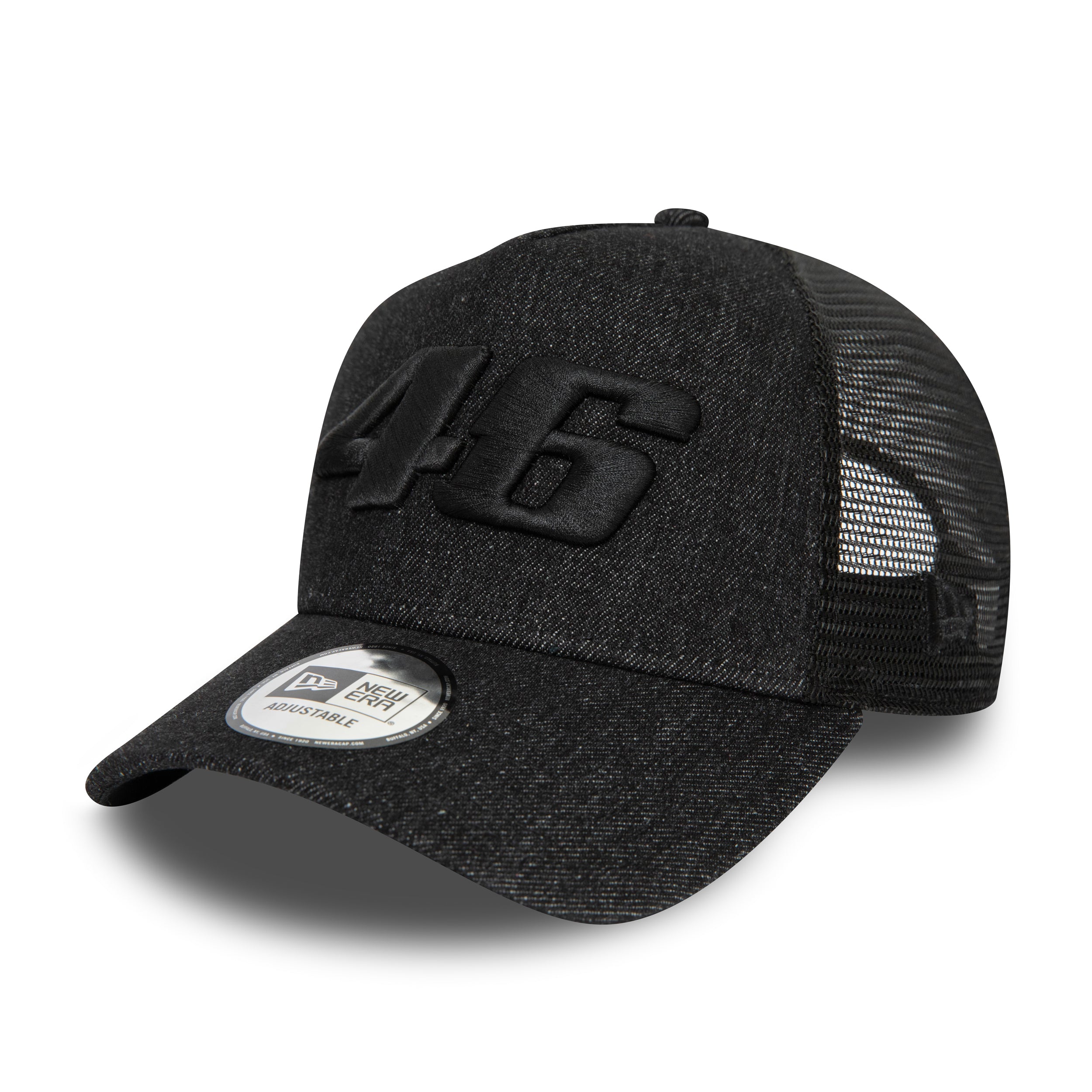 VR46 Denim Trucker Cap Adults - Grainy Black