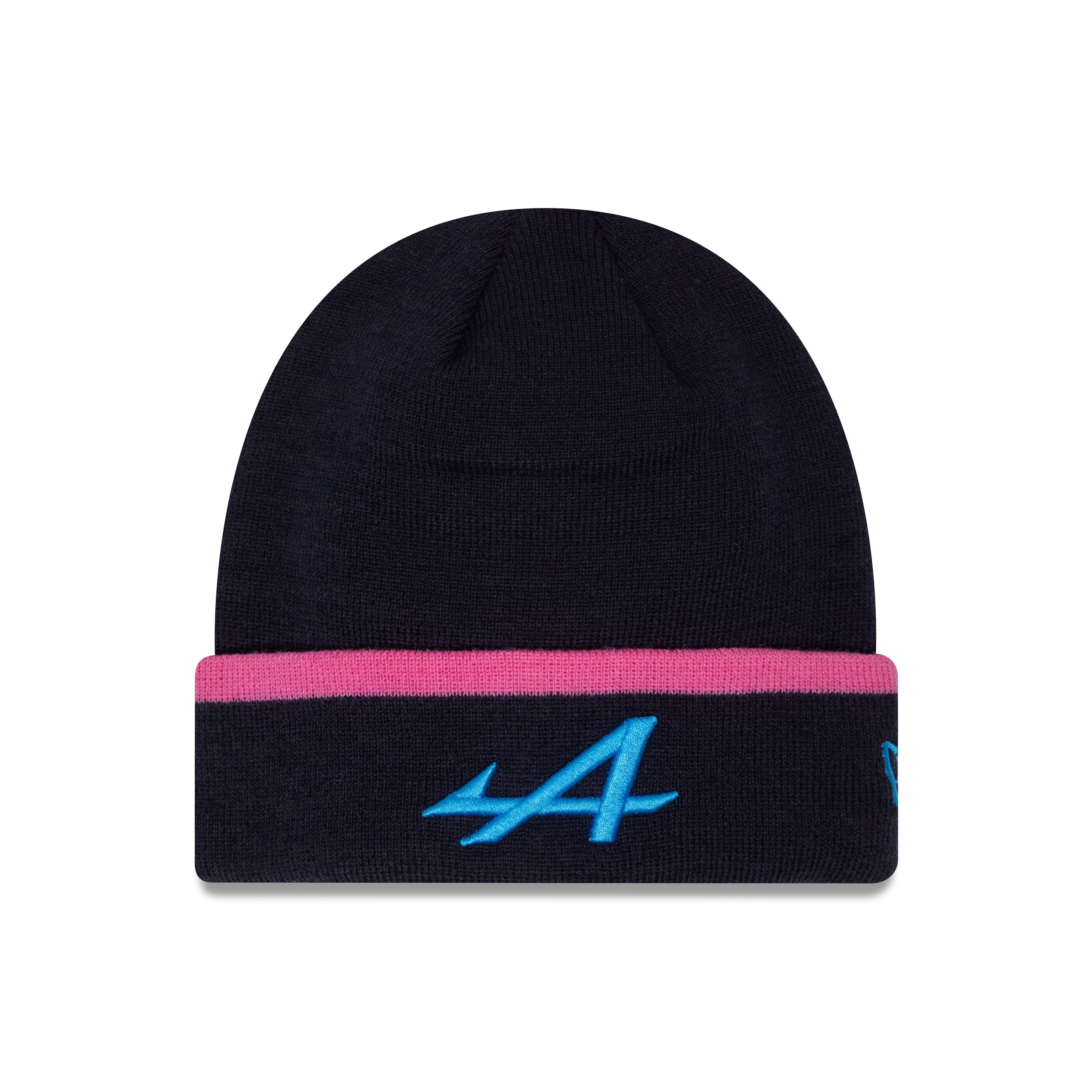 Alpine F1 Essential Polyana Cuff Beanie Adults - Night Sky/Pop Pink