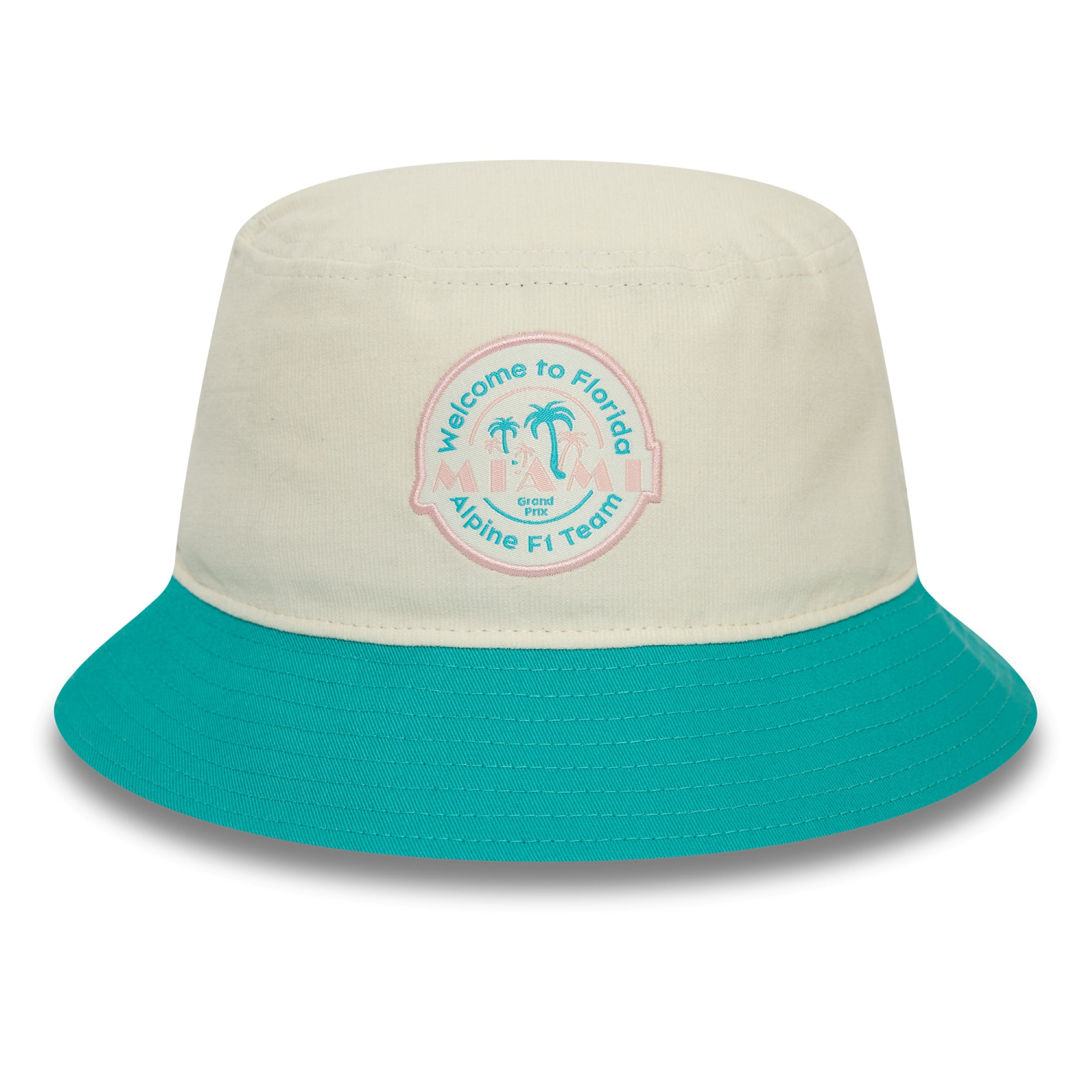 Alpine F1 Miami Tapered Bucket Hat Adults - Chalk White