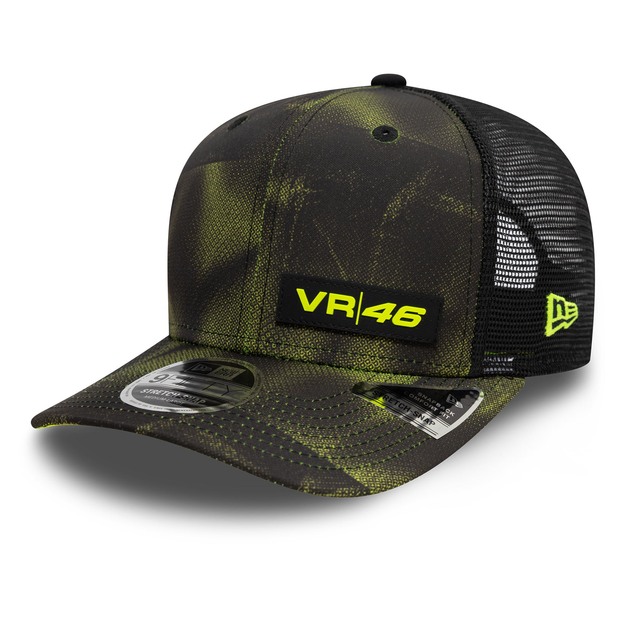 ＶＲ46⭐︎ New Era 9SEVENTY(R) STRETCH-SNAP Vale Fanwear VR46 Trucker Cap