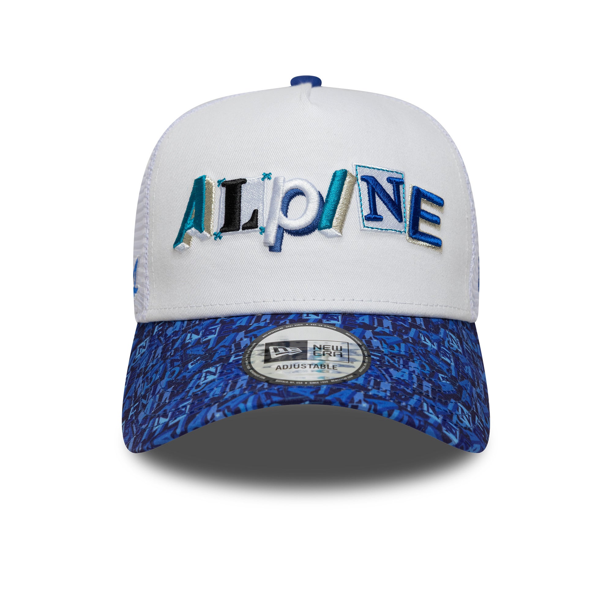 Alpine F1 All Over Print Trucker Cap Adults - White