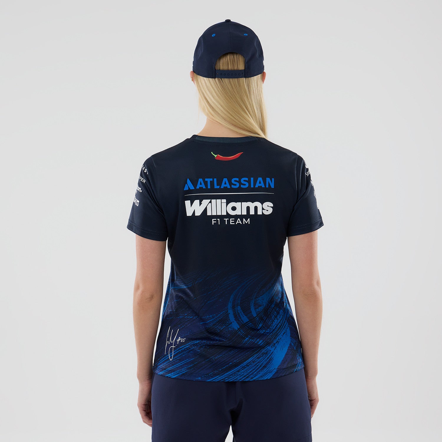 Williams F1 Team 2026 Tech Tee Carlos Sainz Womens - Navy