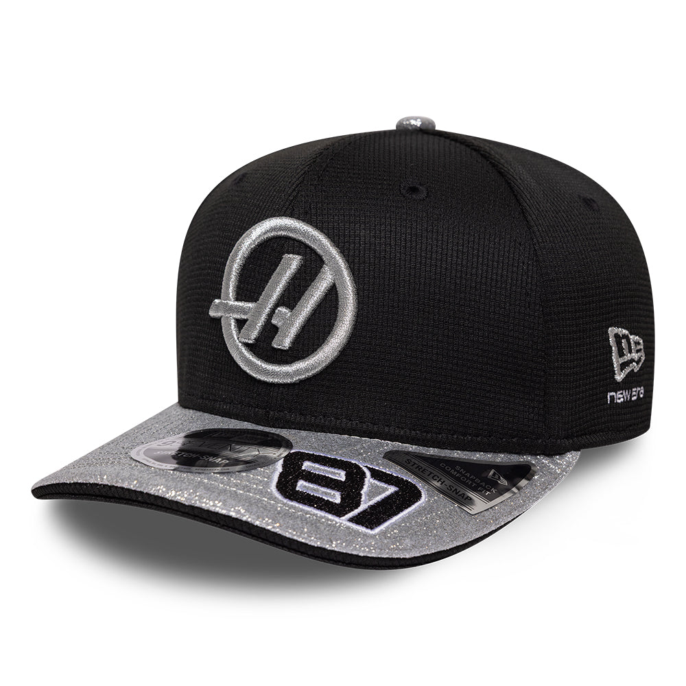 Haas F1 Team 2026 Special Edition Oliver Bearman Vegas 9Seventy Cap Stretch Snap Adults - Black