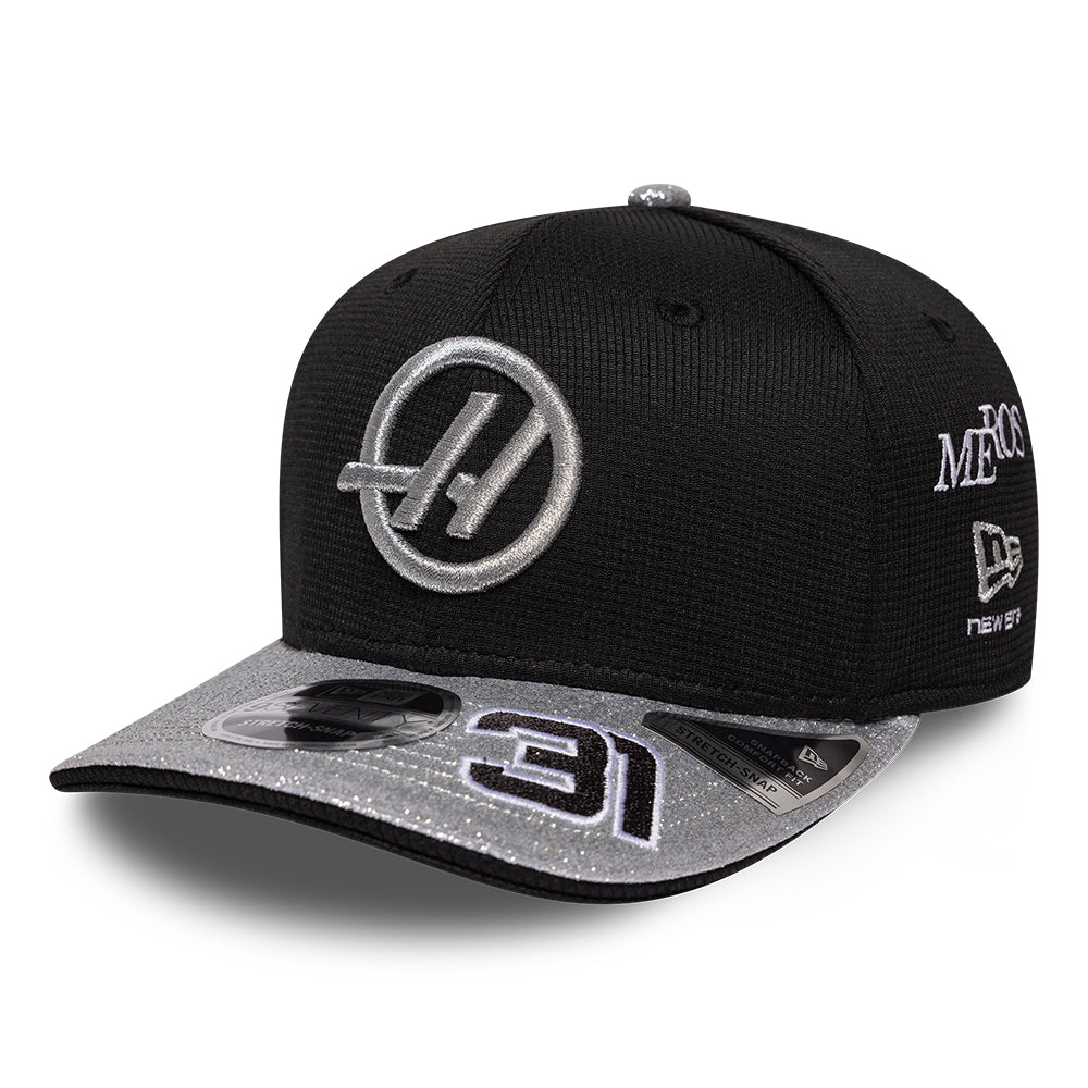 Haas F1 Team 2026 Special Edition Estaban Ocon Vegas 9Seventy Cap Stretch Snap Adults - Black