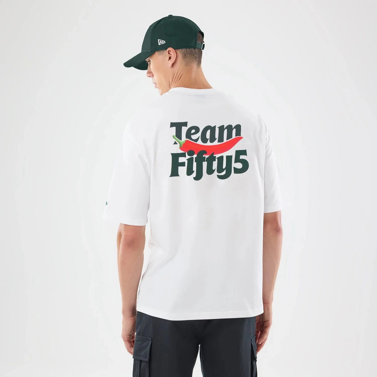 Team Fifty5 Oversized Tee Adults - White