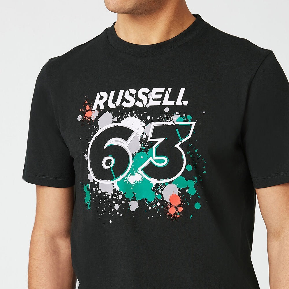 Mercedes AMG Petronas Mens George #63 Tee - Black