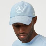 Mercedes AMG Petronas F1 2022 Team Special Edition Silverstone George Russell Button Down Cap - Blue