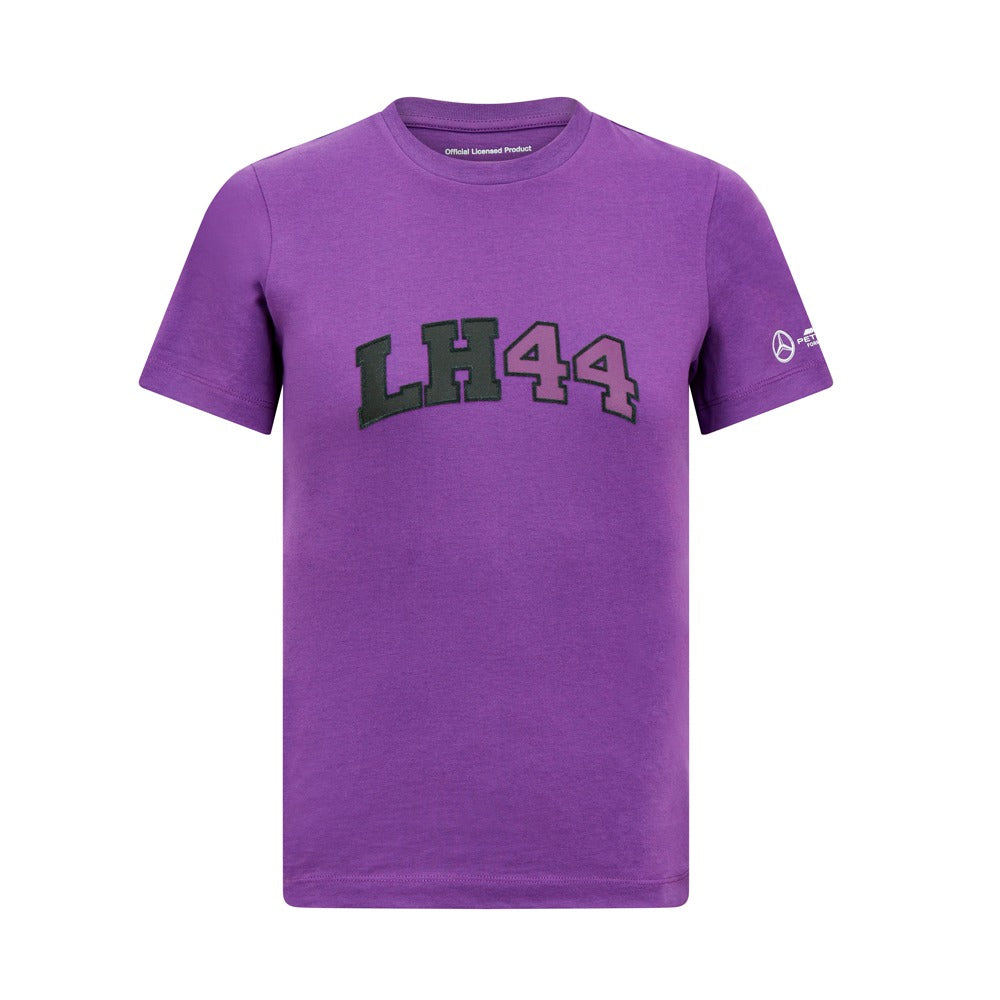 Mercedes AMG Petronas F1 Lewis Hamilton Logo Tee Kids - Purple