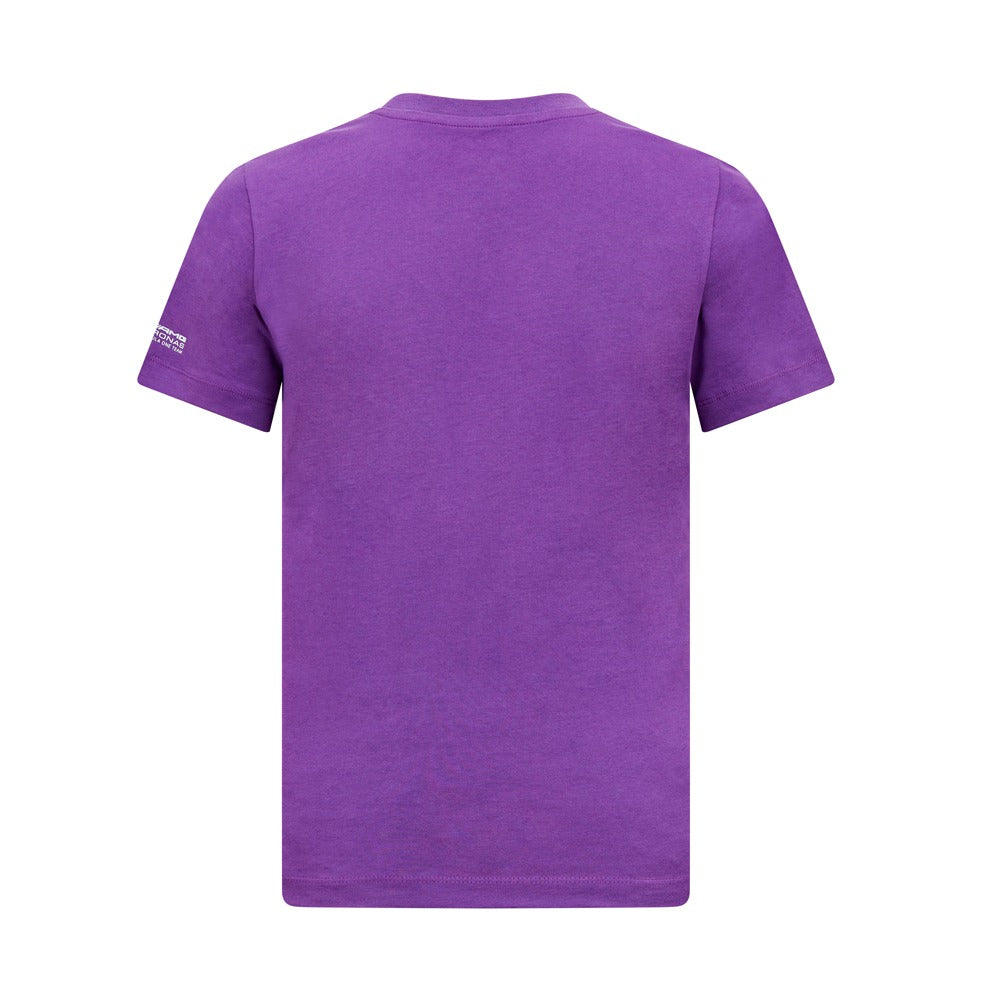 Mercedes AMG Petronas F1 Lewis Hamilton Logo Tee Kids - Purple