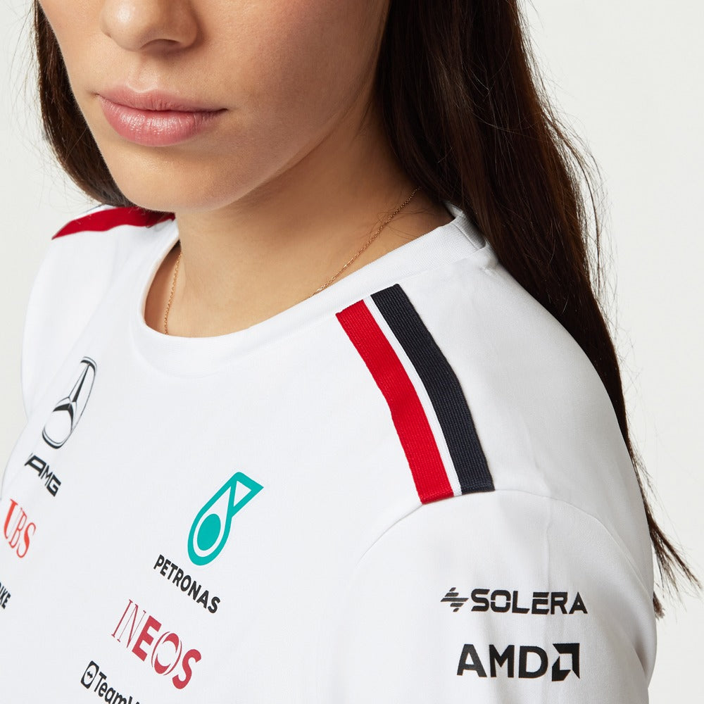 Mercedes AMG Petronas F1 2023 Team Driver Tee Womens - White
