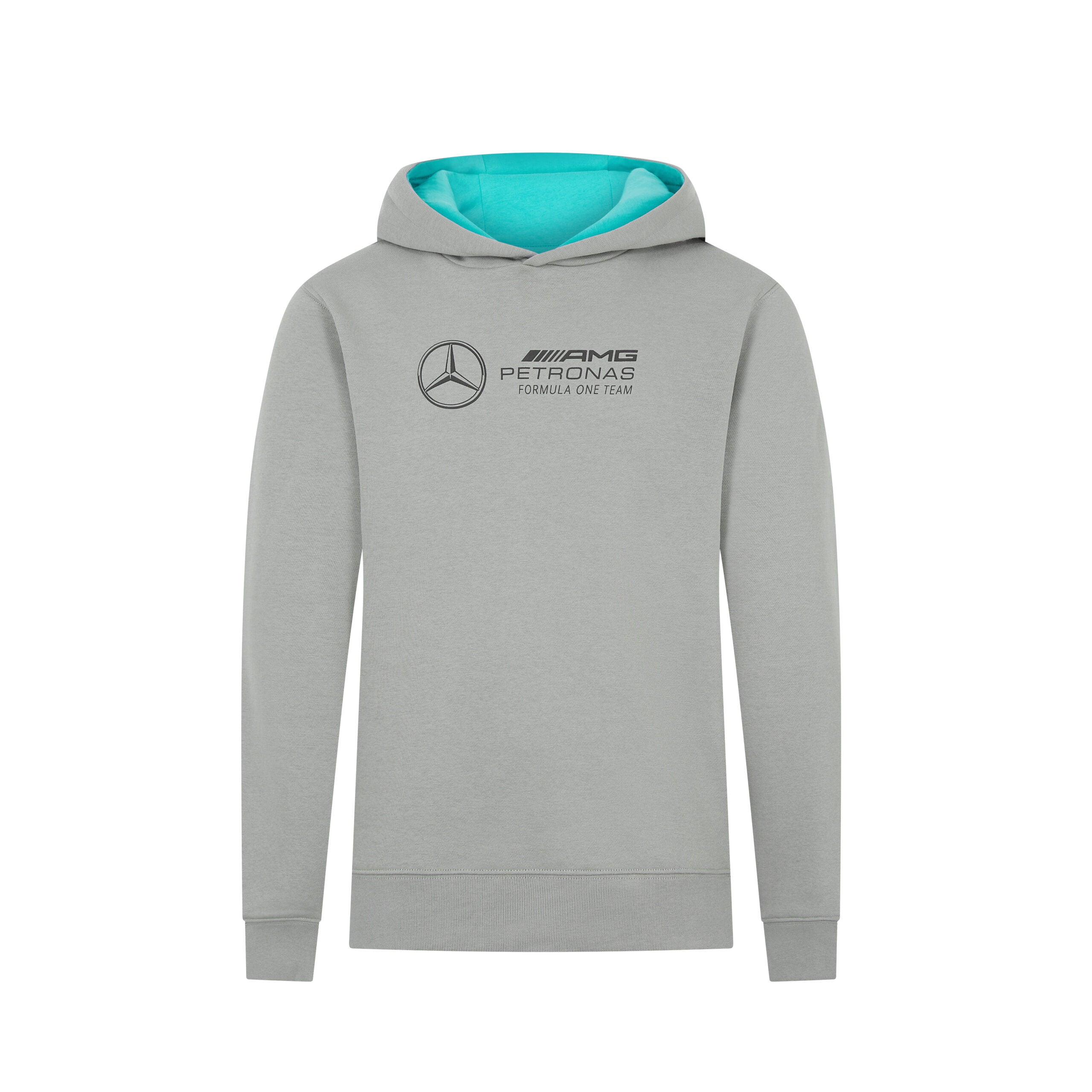 Mercedes AMG Petronas F1 Large Logo Hoodie Kids - Grey