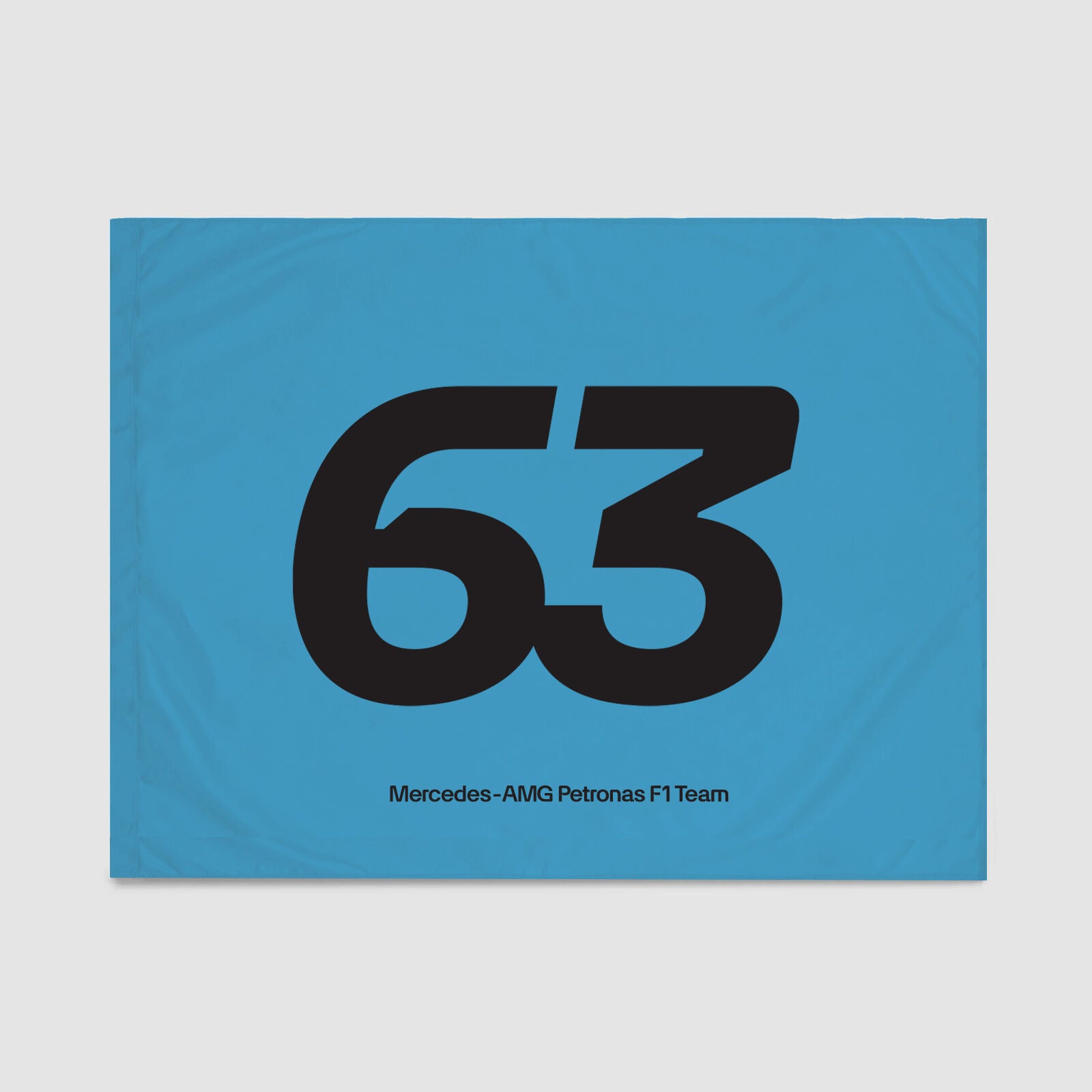 Mercedes AMG Petronas F1 George Russell Flag Unisex - Blue