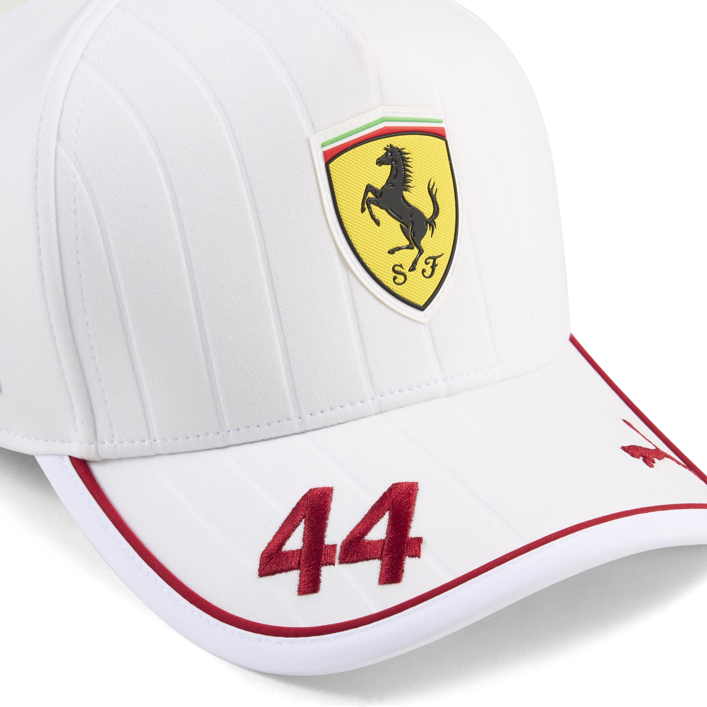 Scuderia Ferrari F1 Team 2025 Hamilton Baseball Cap Adults - White