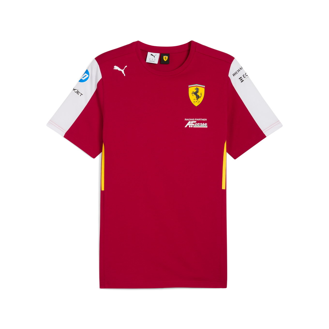 Scuderia Ferrari F1 Team 2025 Le Mans 24H Tee Mens - Dark Cherry