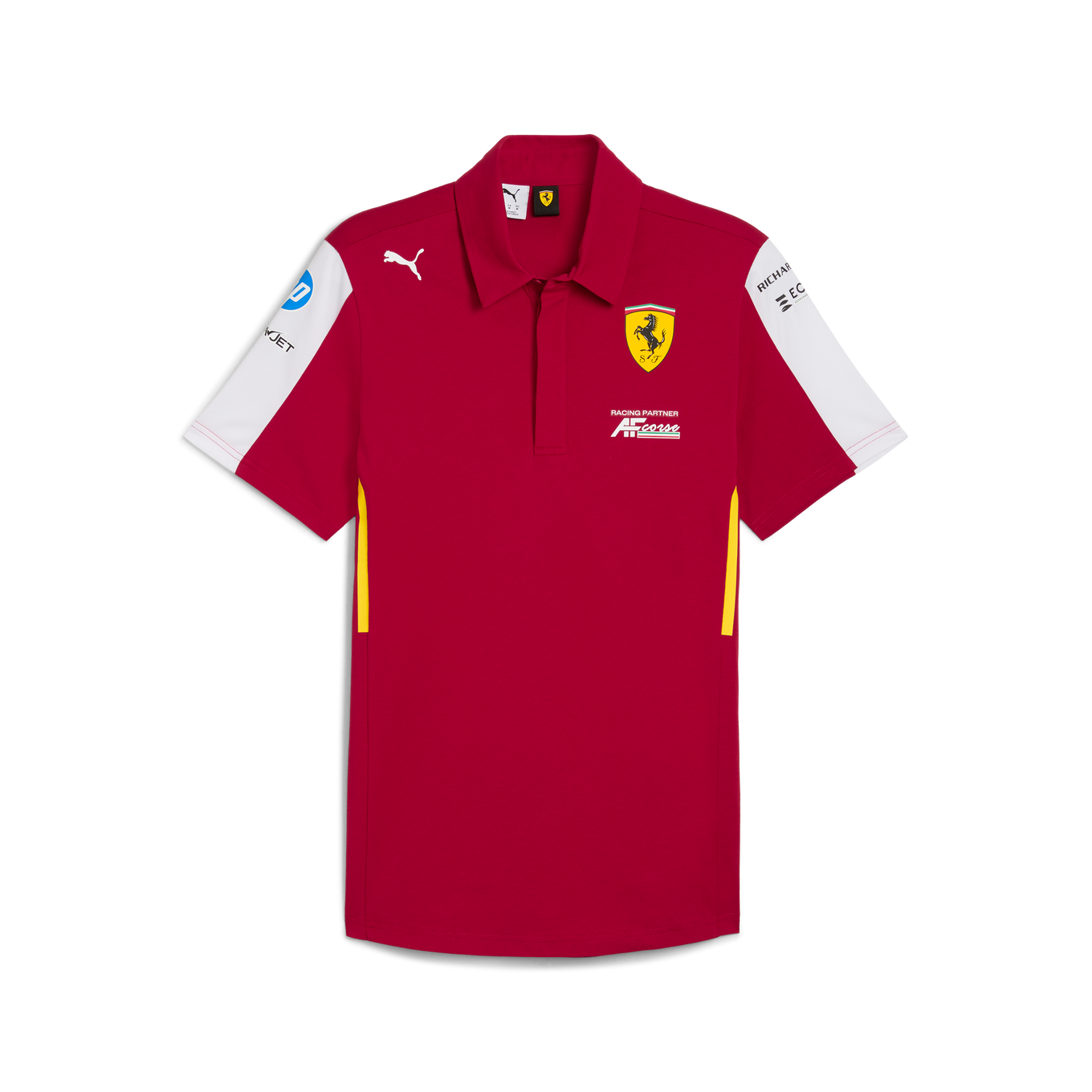 Scuderia Ferrari F1 Team 2025 Le Mans 24H Polo Mens - Dark Cherry