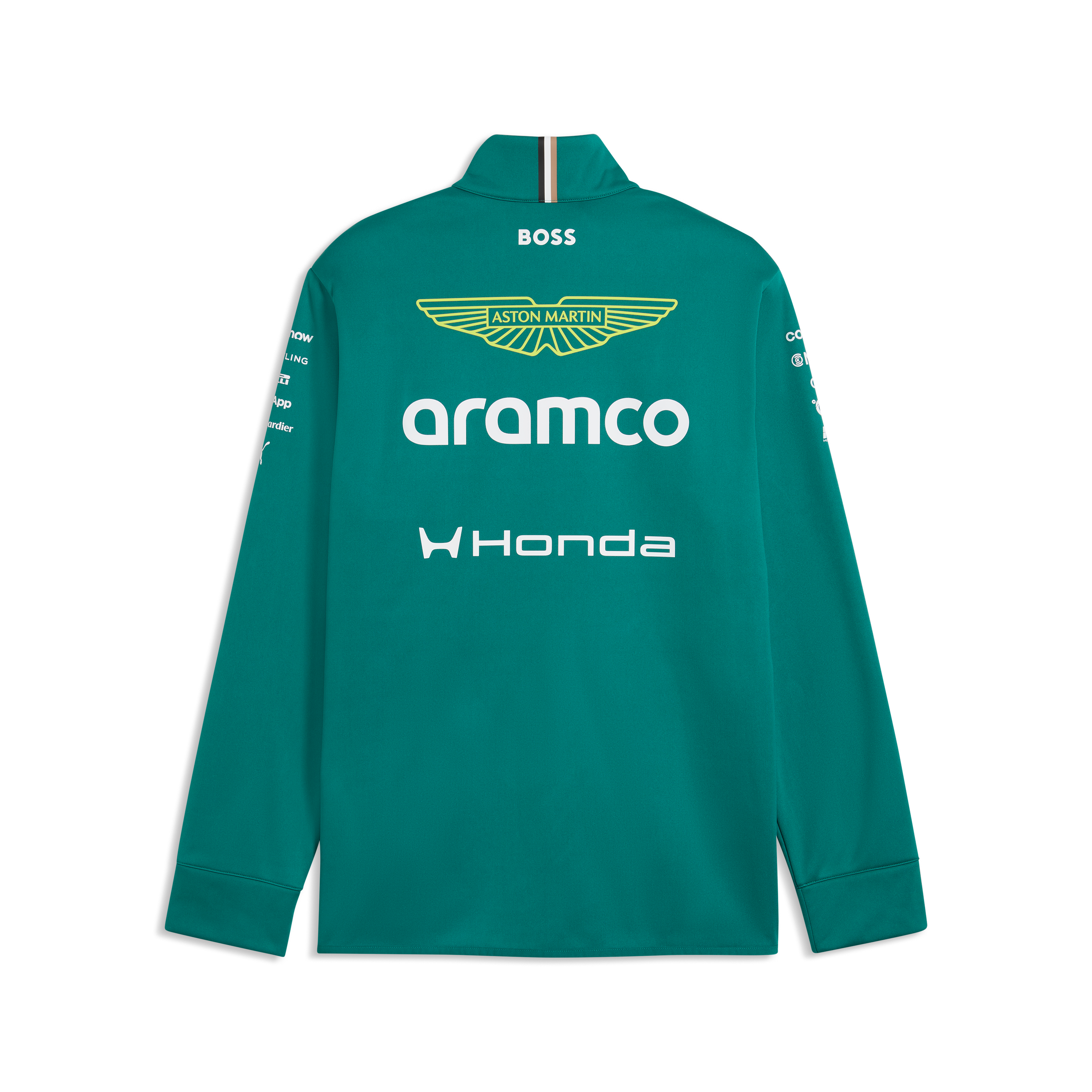 Aston Martin F1 Team 2026 Softshell Jacket Mens - Green Lux