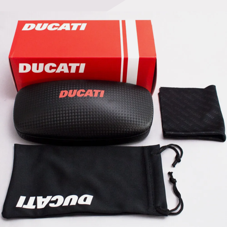 Ducati Metal Full Rim Sunglasses - Black/Red
