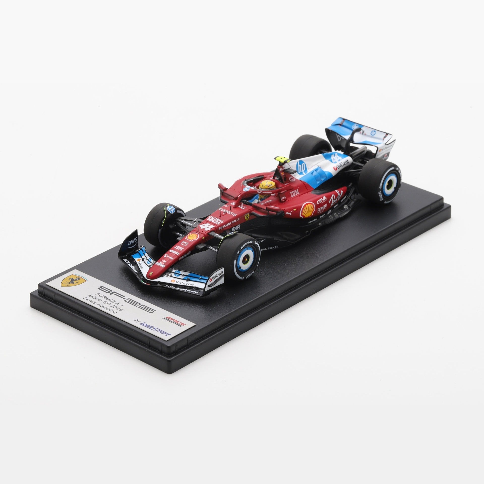 Looksmart Scuderia Ferrari F1 Team SF-25 Lewis Hamilton 2025 Miami GP F1 Car - 1:43 Scale