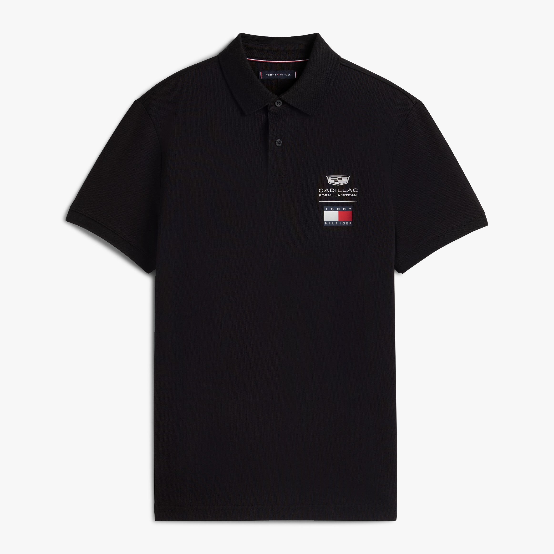 Cadillac F1 X Tommy Hilfiger Logo Polo Mens - Black