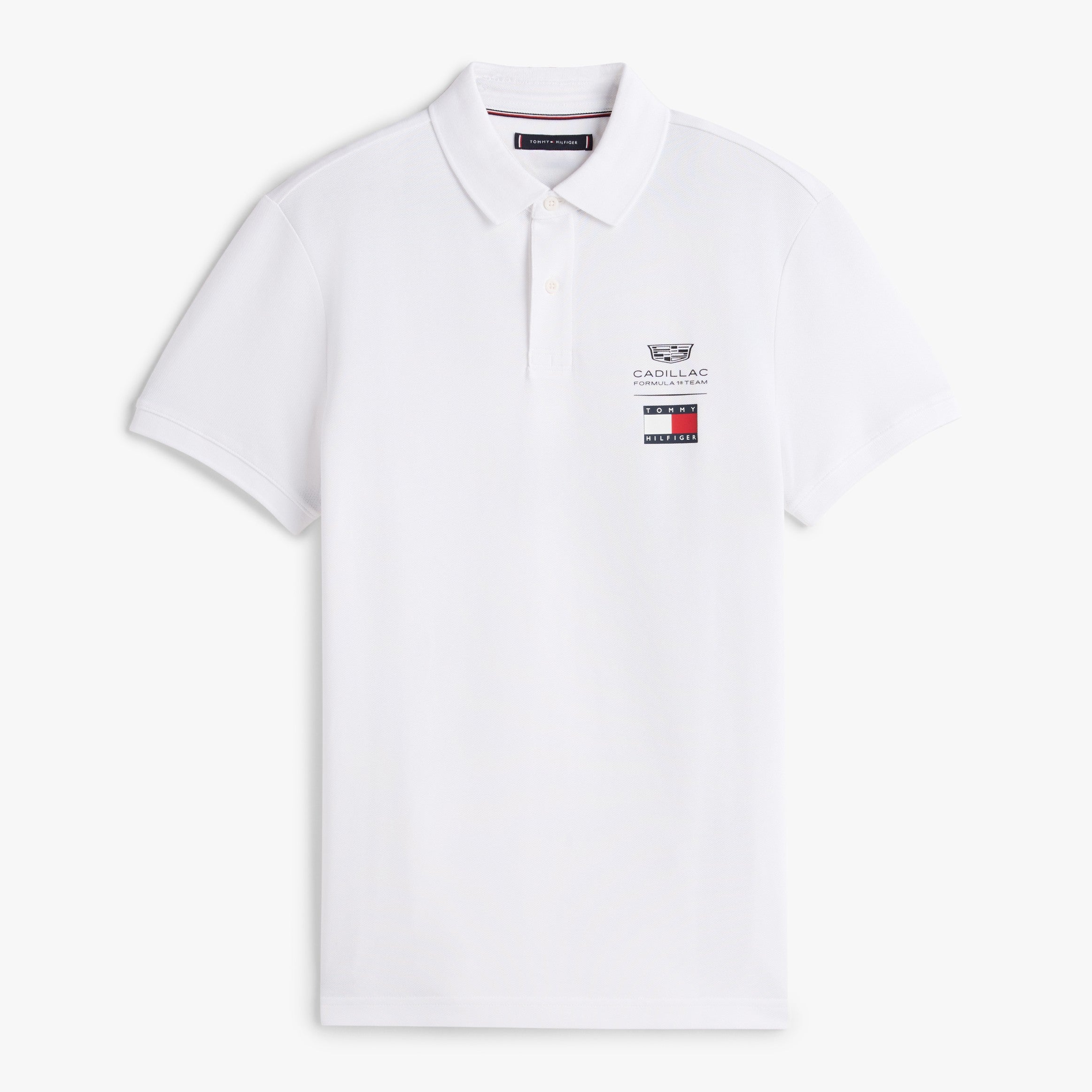 Cadillac F1 X Tommy Hilfiger Logo Polo Mens - White