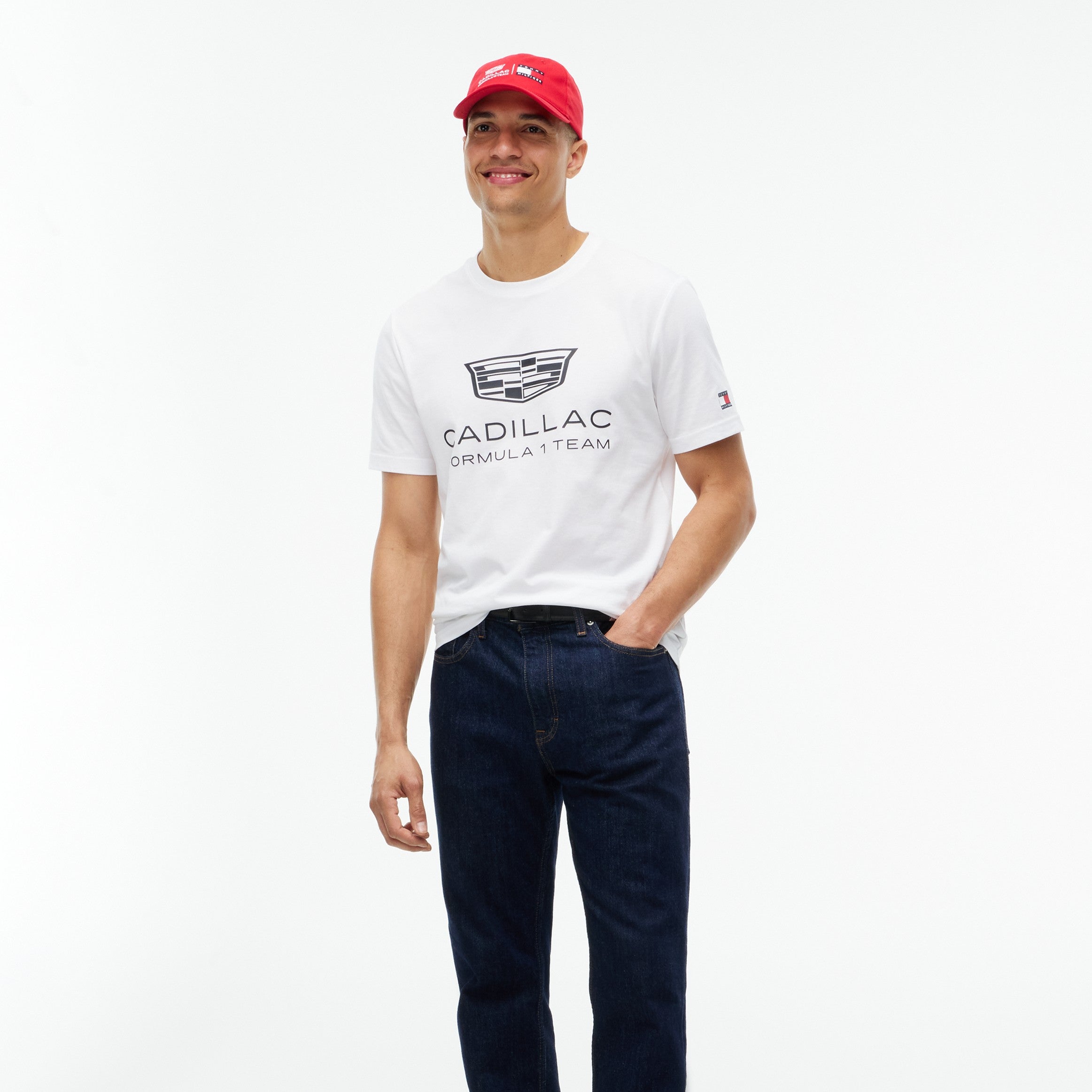 Cadillac F1 X Tommy Hilfiger Shield Tee Mens - White