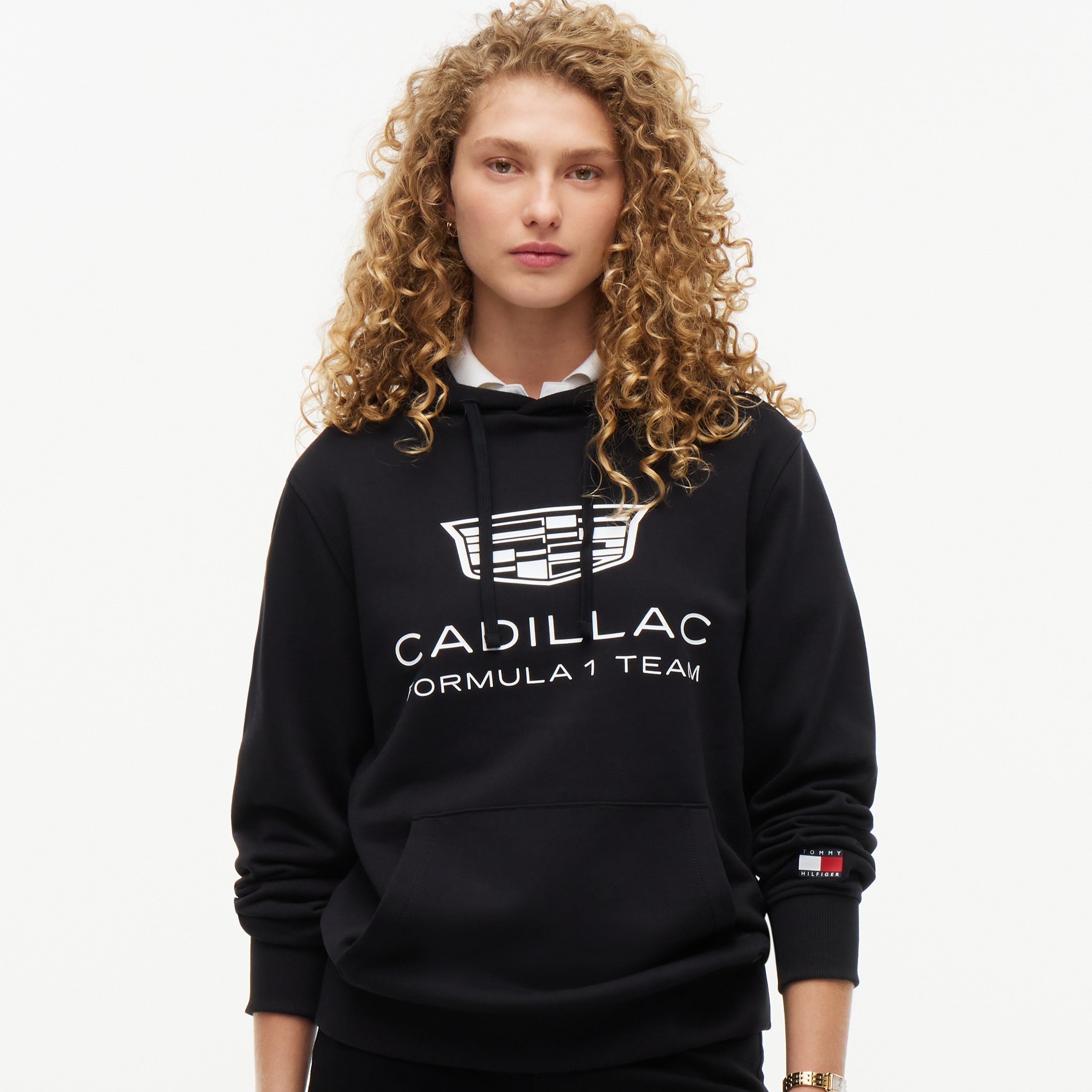 Cadillac F1 X Tommy Hilfiger Shield Hoodie Mens - Black