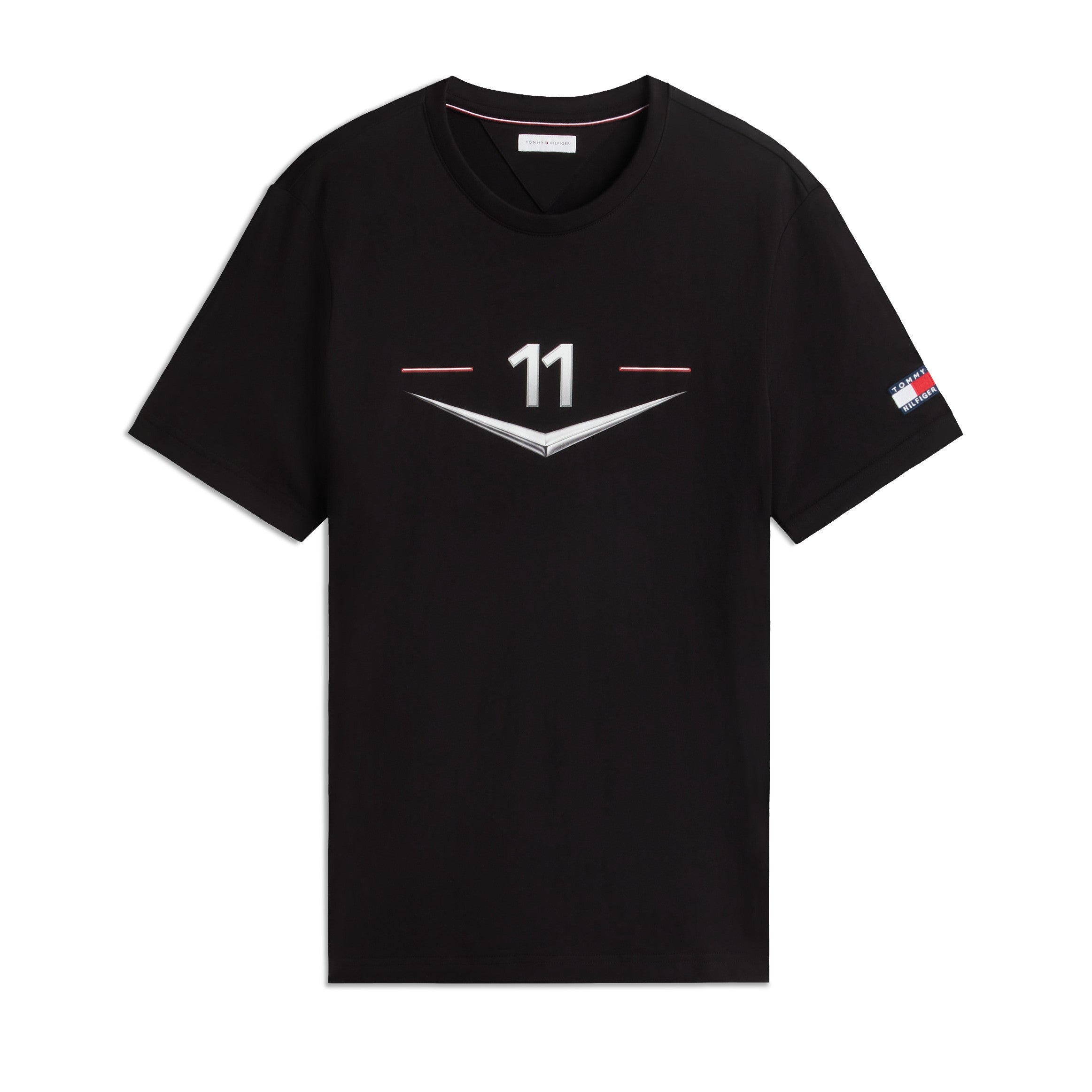 Cadillac F1 X Tommy Hilfiger Drivers Chevron Tee Mens - Black