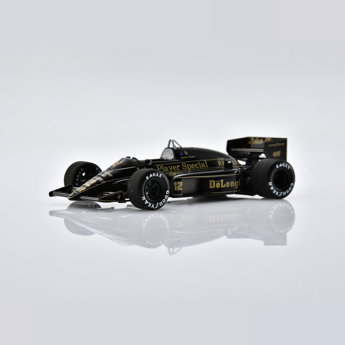 Spark Lotus F1 Team 98T Ayrton Senna 1986 US GP Winner F1 Car Adults - Black - 1:43 Scale