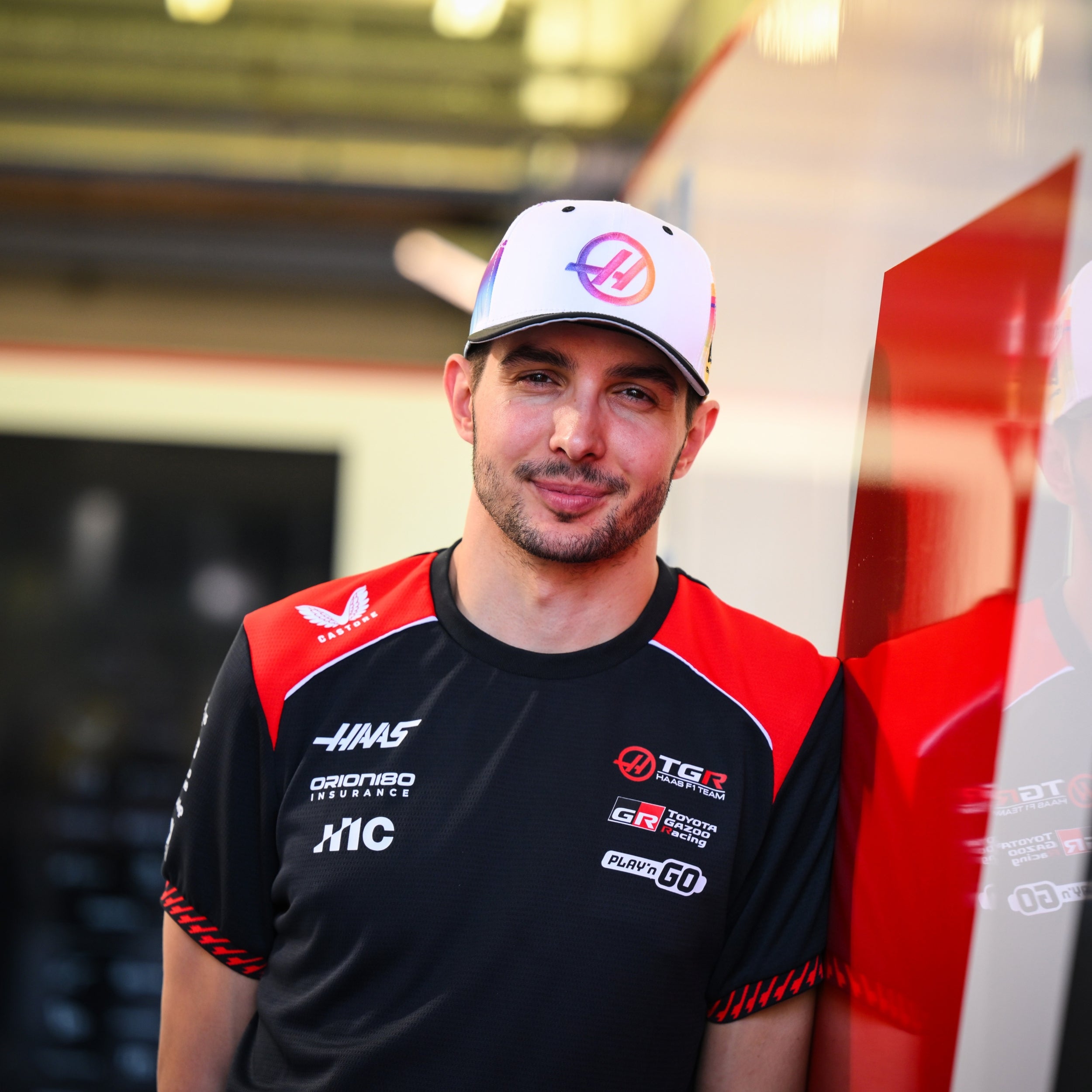 Haas F1 Estaban Ocon Miami 9Seventy Cap Stretch Snap Adults - White