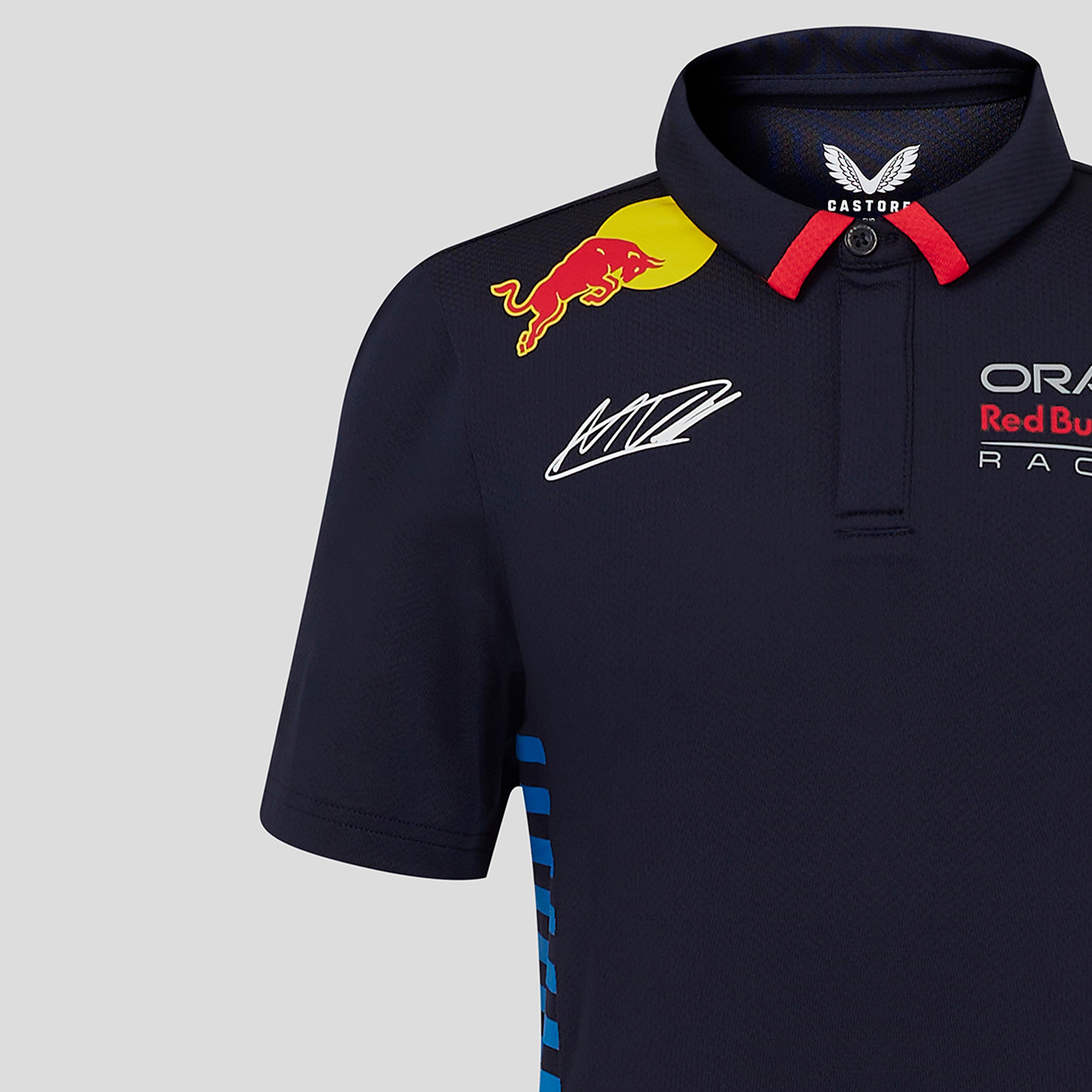 Red Bull Racing F1 Team 2024 Short Sleeve Polo Shirt Driver Kids - Night Sky