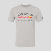 Red Bull Racing F1 Oracle Logo Regular Fit Tee Unisex - Grey