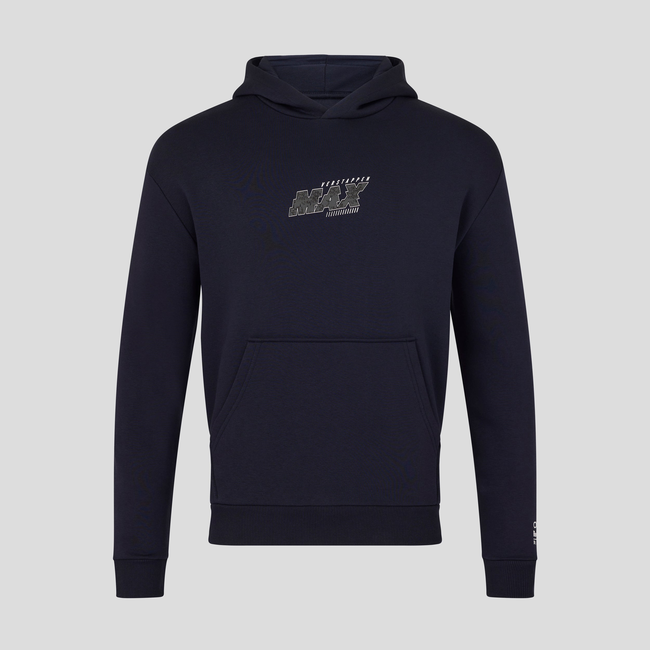 Red Bull Racing F1 Max Verstappen Pixel Back Graphic Hoodie Unisex - Night Sky